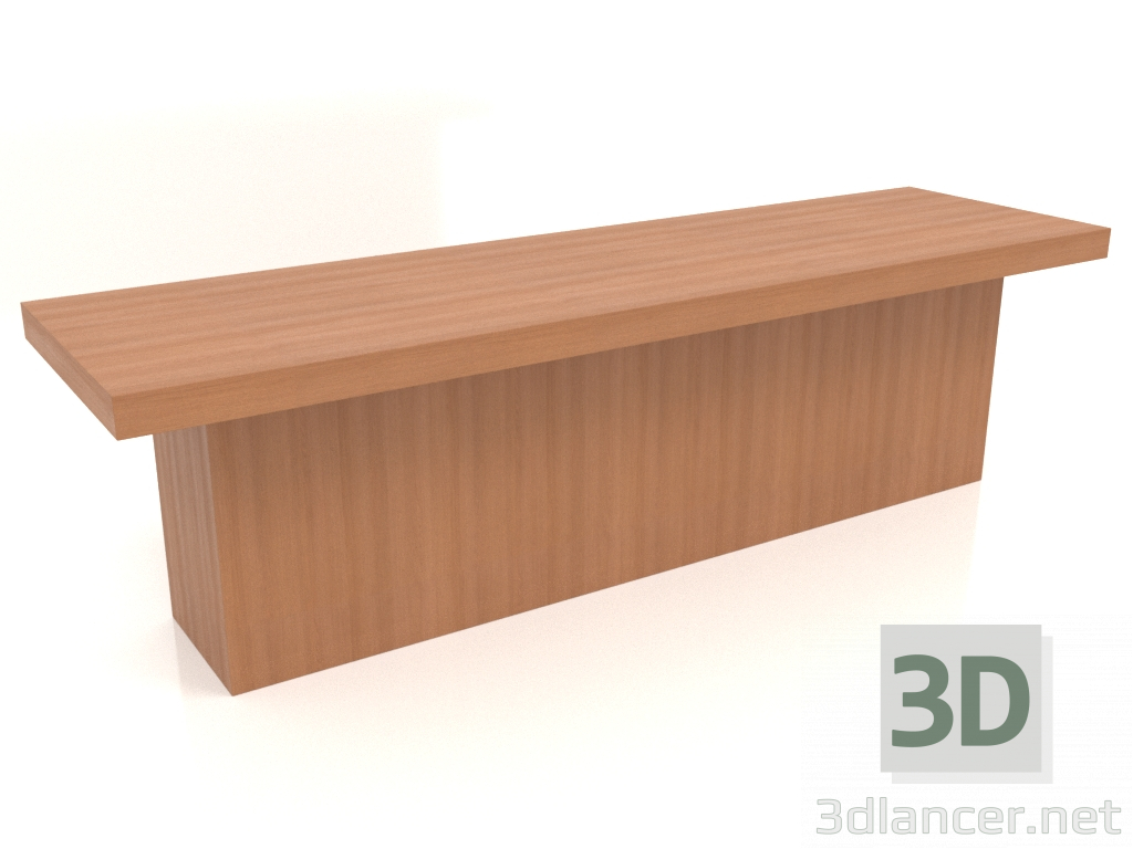3D Modell Bank VK 10 (1600x450x450, Holz rot) - Vorschau