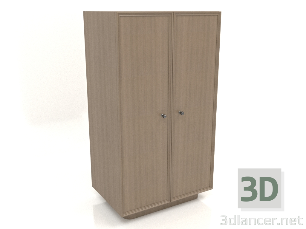 3 डी मॉडल अलमारी डब्ल्यू 04 (602x400x1082, लकड़ी ग्रे) - पूर्वावलोकन