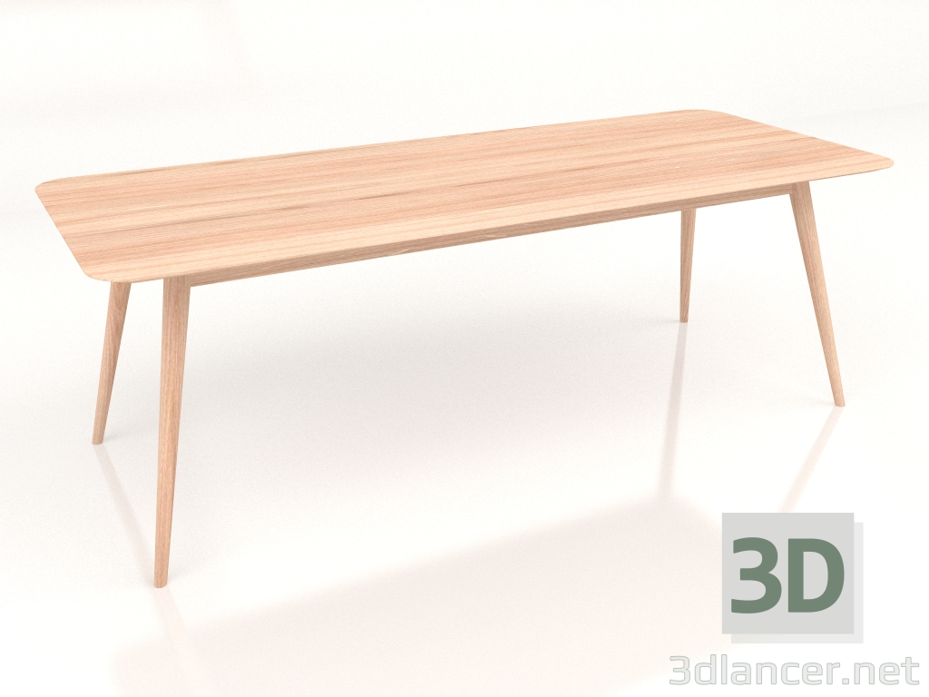 modello 3D Tavolo da pranzo Stafa 220 - anteprima