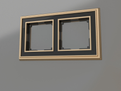 Frame for 2 posts Palacio (gold-black)