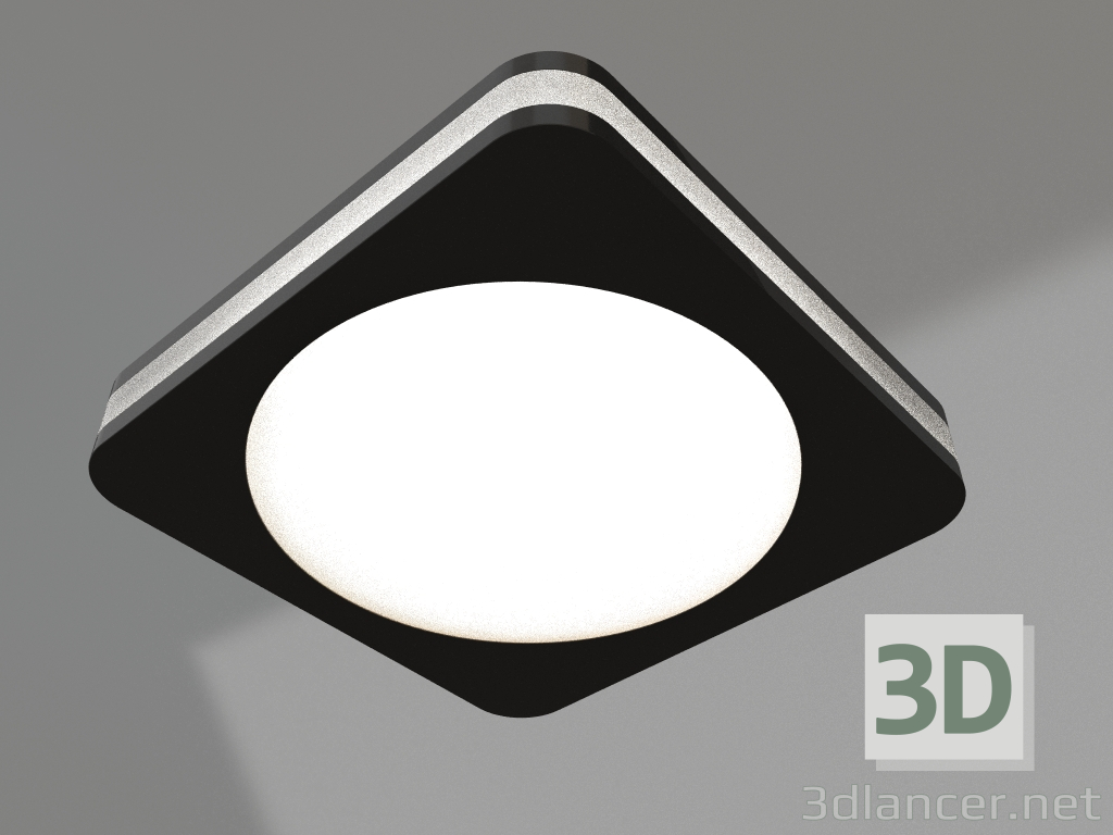 3D modeli LED panel LTD-96x96SOL-BK-10W Gün Beyazı - önizleme