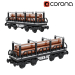 3 डी ट्रेन कार्गो ट्री लेगो मॉडल खरीद - रेंडर