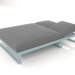 3D modeli Dinlenme yatağı 140 (Mavi gri) - önizleme