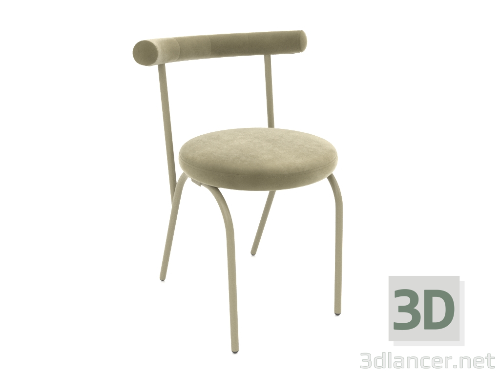 modèle 3D chaise baguette (olive) - preview