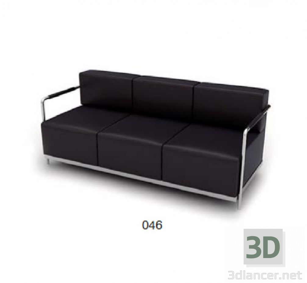 3d model sofa - vista previa