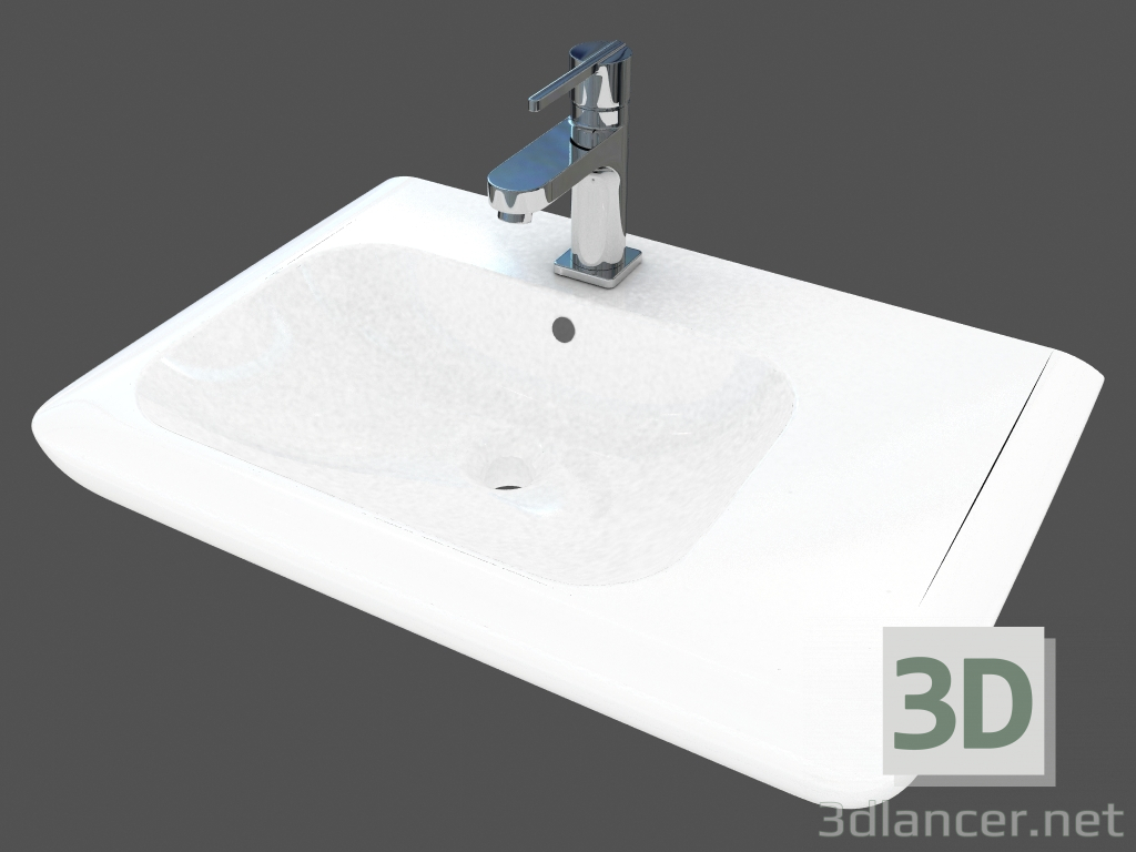 3D Modell Waschbecken Leben (M21171) - Vorschau