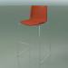 3d model Bar chair 0478 (on a sled, with a front upholstery, polypropylene PO00104) - preview