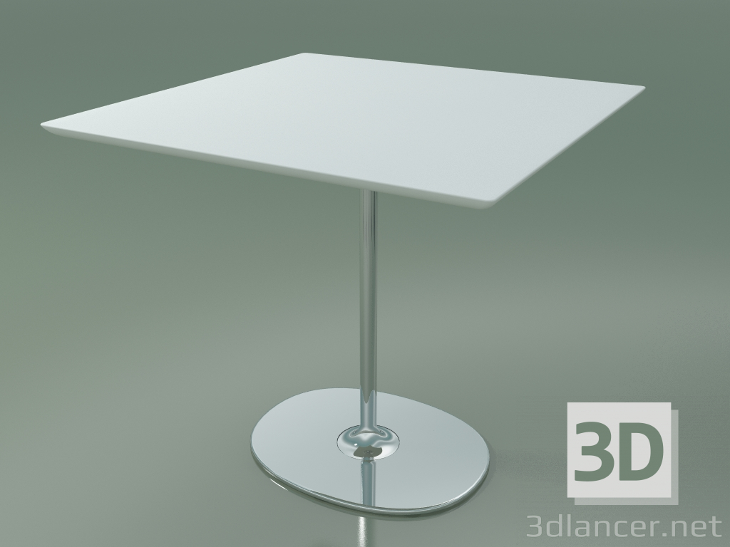 modello 3D Tavolo quadrato 0659 (H 74 - 80x80 cm, M02, CRO) - anteprima