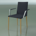 3D modeli Sandalye 1708BR (H 85-86 cm, kolçaklı, deri döşemeli, L22 doğal meşe) - önizleme