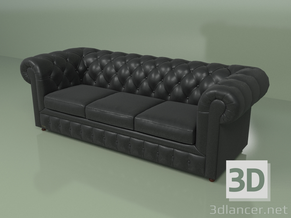 3d model Three-seater sofa Oxford - preview