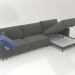 3D Modell DIAMOND Sofa mit Schlafplatz (offen) - Vorschau