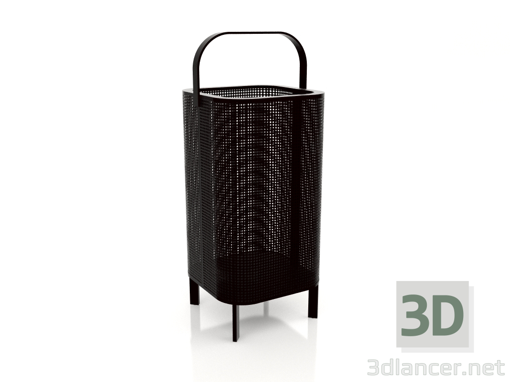 3D modeli Mum kutusu 3 (Siyah) - önizleme