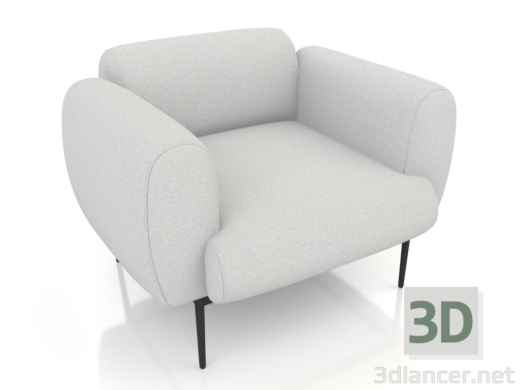 modèle 3D Chaise nuage (Aura 01) - preview