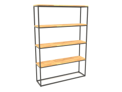 Rack retangular grande (PISO DE MADEIRA, 120x30x170)