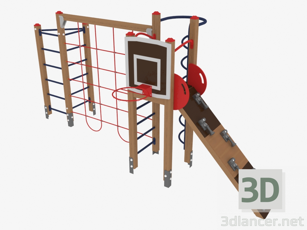 modello 3D Complesso sportivo per bambini (7822) - anteprima