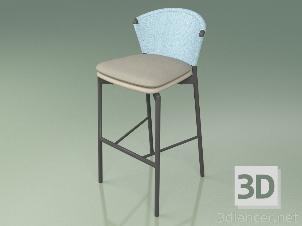3D Modell Barhocker 050 (Sky, Metal Smoke, Polyurethanharz Maulwurf) - Vorschau