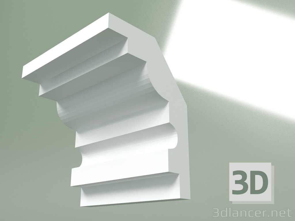 3d model Plaster cornice (ceiling plinth) KT361 - preview