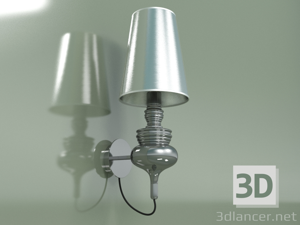 modello 3D Lampada da parete Josephine (cromo) - anteprima