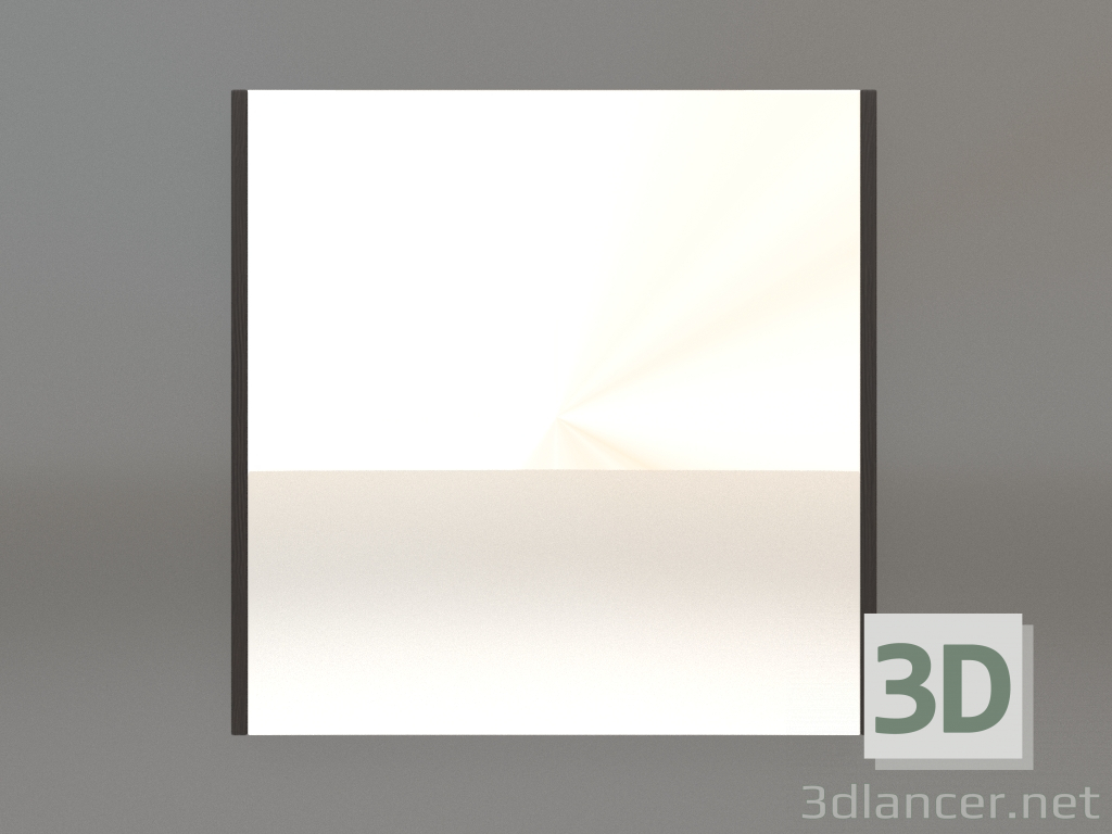 modello 3D Specchio ZL 01 (400x400, legno marrone scuro) - anteprima