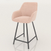 3d model Semi-bar chair Edwin (powder-black) - preview