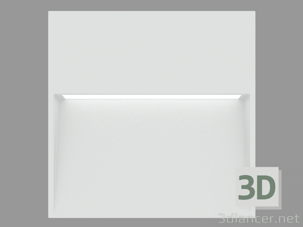 3D modeli Duvar gömme aydınlatma armatürü SKILL SQUARE (S6260N) - önizleme