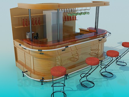 3d model Bar - preview 3d model Bar - preview