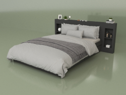 Bed with organizers 1400 x 2000 (10313)