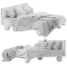 3D Minshuku çift kişilik yatak, Japon serisi, Weibog modeli satın - render