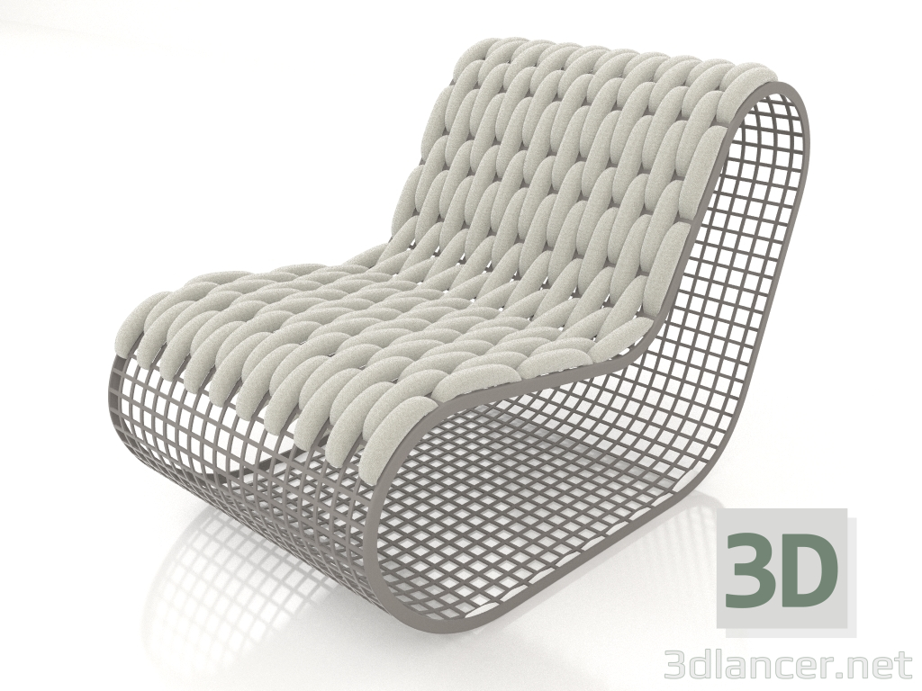 3D modeli Kulüp sandalyesi (Kuvars grisi) - önizleme
