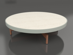 Tavolino rotondo Ø90x22 (Grigio cemento, DEKTON Danae)
