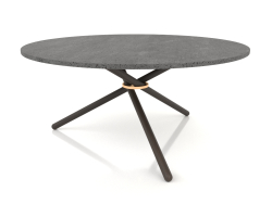 Edda coffee table (Dark Concrete, Dark Oak)