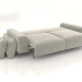 3d модель Диван Trento раскладной (разложенный) – превью