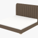 3D Modell Doppelbett Harlan Kingsize-Bett mit Rahmen (5002K Brown) - Vorschau