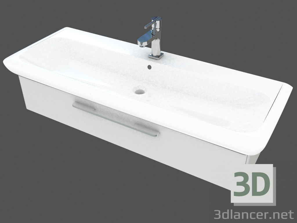 3d model Washbasin with Life stand (89461) - preview