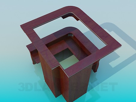 3d модель Стойка администратора – превью 3d модель Стойка администратора – превью