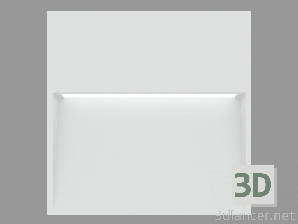 3D modeli Duvar gömme aydınlatma armatürü SKILL SQUARE (S6260W) - önizleme