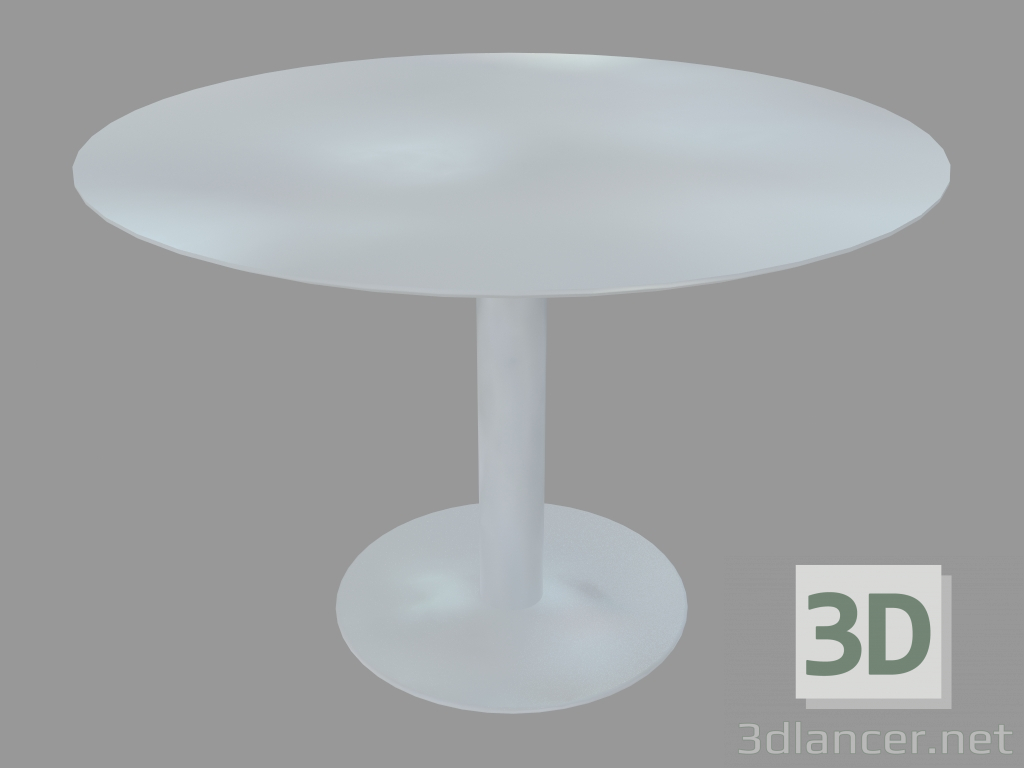 3D Modell Esstisch (weiß lackiert D110) - Vorschau