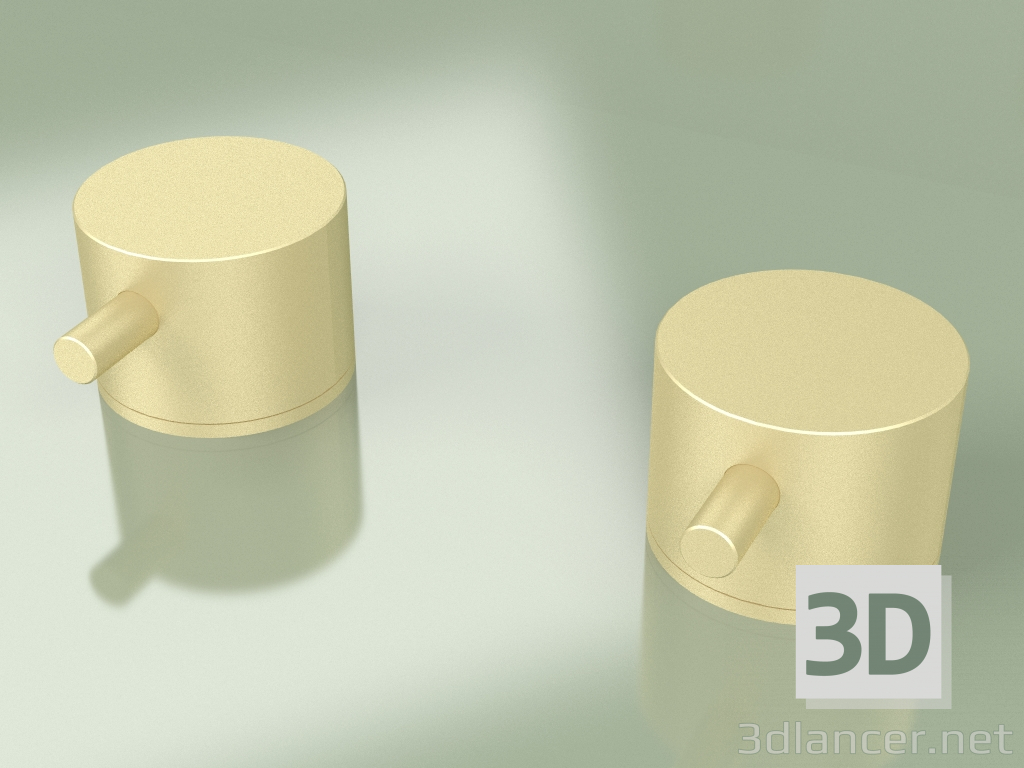 modèle 3D Deux vannes mélangeuses d'arrêt sur le pont (12 52 V, OC) - preview