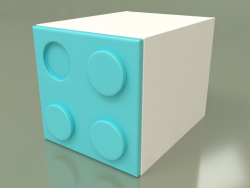 Children's wardrobe-cube (Aqua)