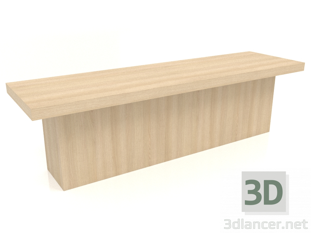 modello 3D Panca VK 10 (1600x450x450, legno bianco) - anteprima