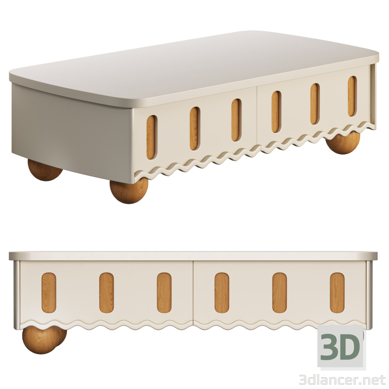 3d Coffee table LHY model buy - render