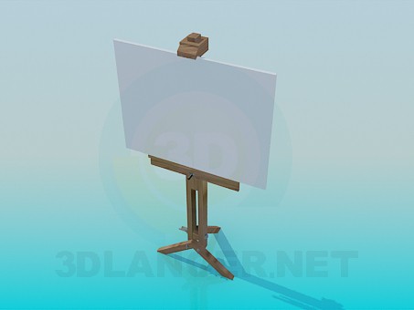 3d модель Мольберт – превью 3d модель Мольберт – превью