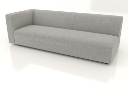 Módulo de sofá de 2 lugares (L) 223x90 com apoio de braço à esquerda