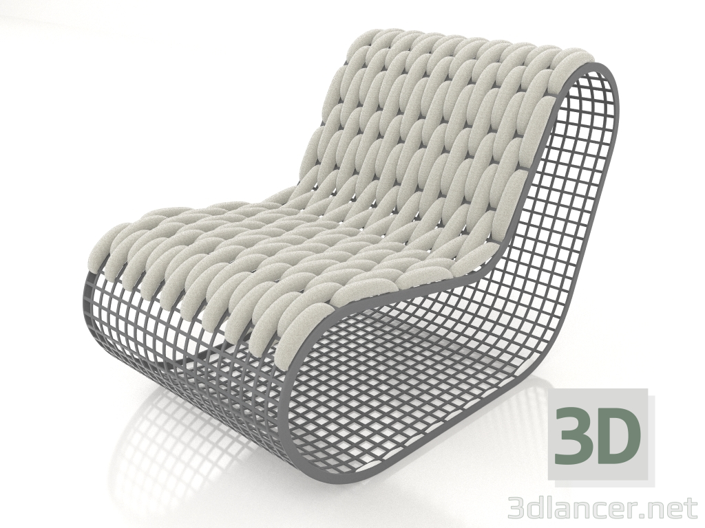 3d model Club chair (Anthracite) - preview