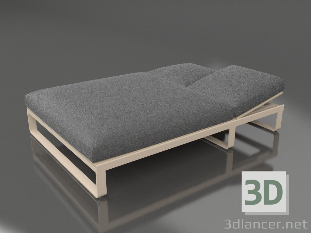 3d model Bed for rest 140 (Sand) - preview