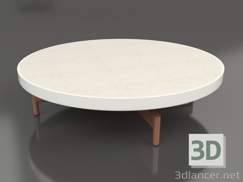 modello 3D Tavolino rotondo Ø90x22 (Grigio agata, DEKTON Danae) - anteprima