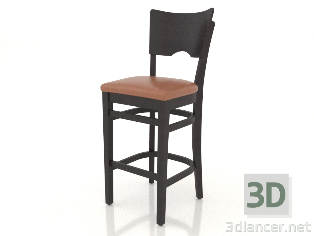 modèle 3D Tabouret de bar York (Wenge) - preview