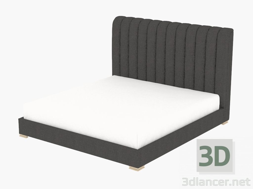 3D Modell Doppelbett Harlan Kingsize-Bett mit Rahmen (5003K.W006) - Vorschau