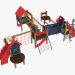 3d model Children's play complex (4402) - preview