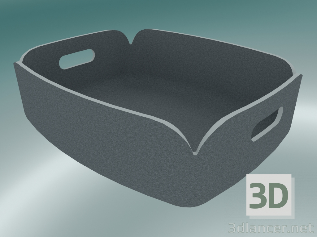 3D Modell Tray Restore (blau-grau) - Vorschau
